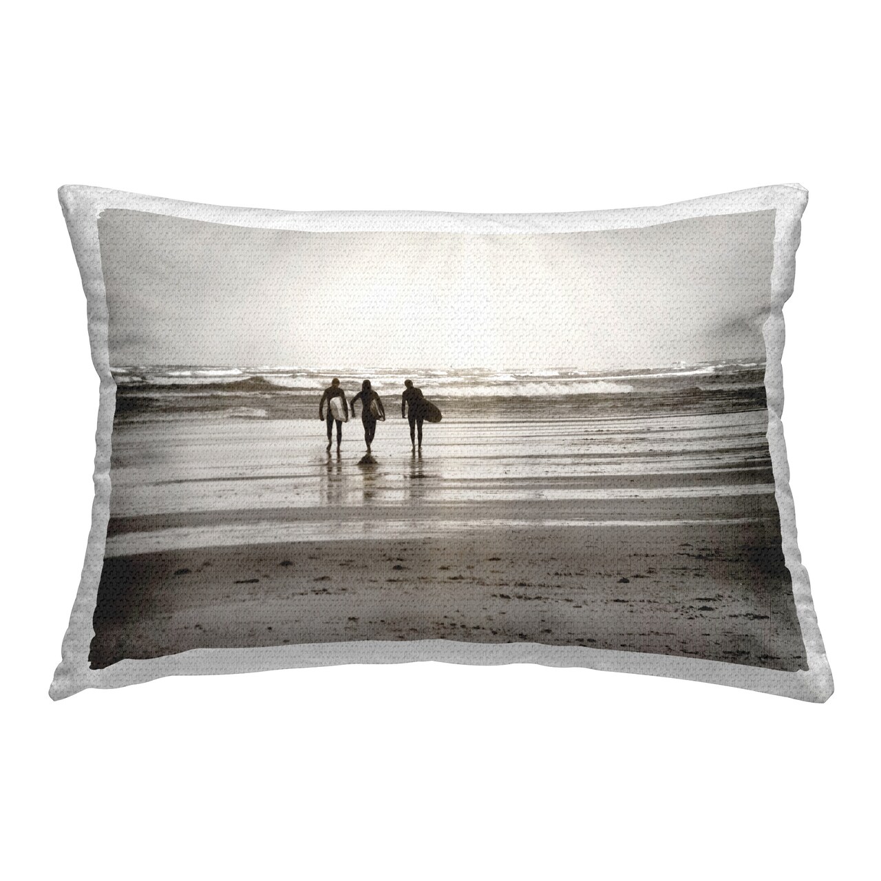 Friends with Surfboards Design by GraffiTee Studios Outdoor Printed Pillow
